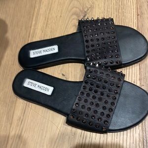Steve Madden flat sandals with studs